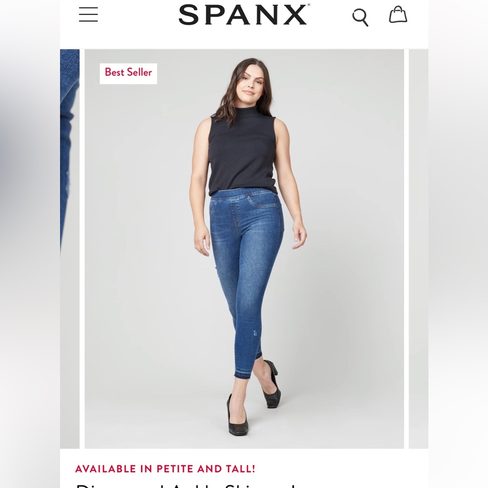 Spanx Jean-ish distressed legging